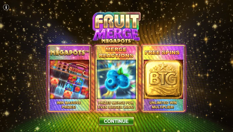 Fruit Merge Megapots - bonusspel med Megapot Coin